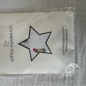 Kids Pajama Set - White with Red Accents